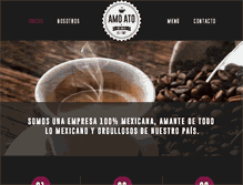 Tablet Screenshot of amoatocafe.com